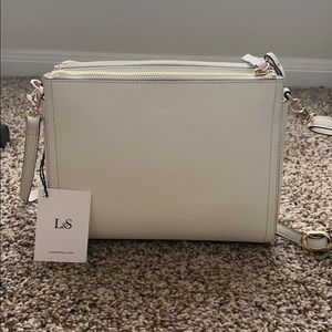 Lo and Sons The Pearl white crossbody bag